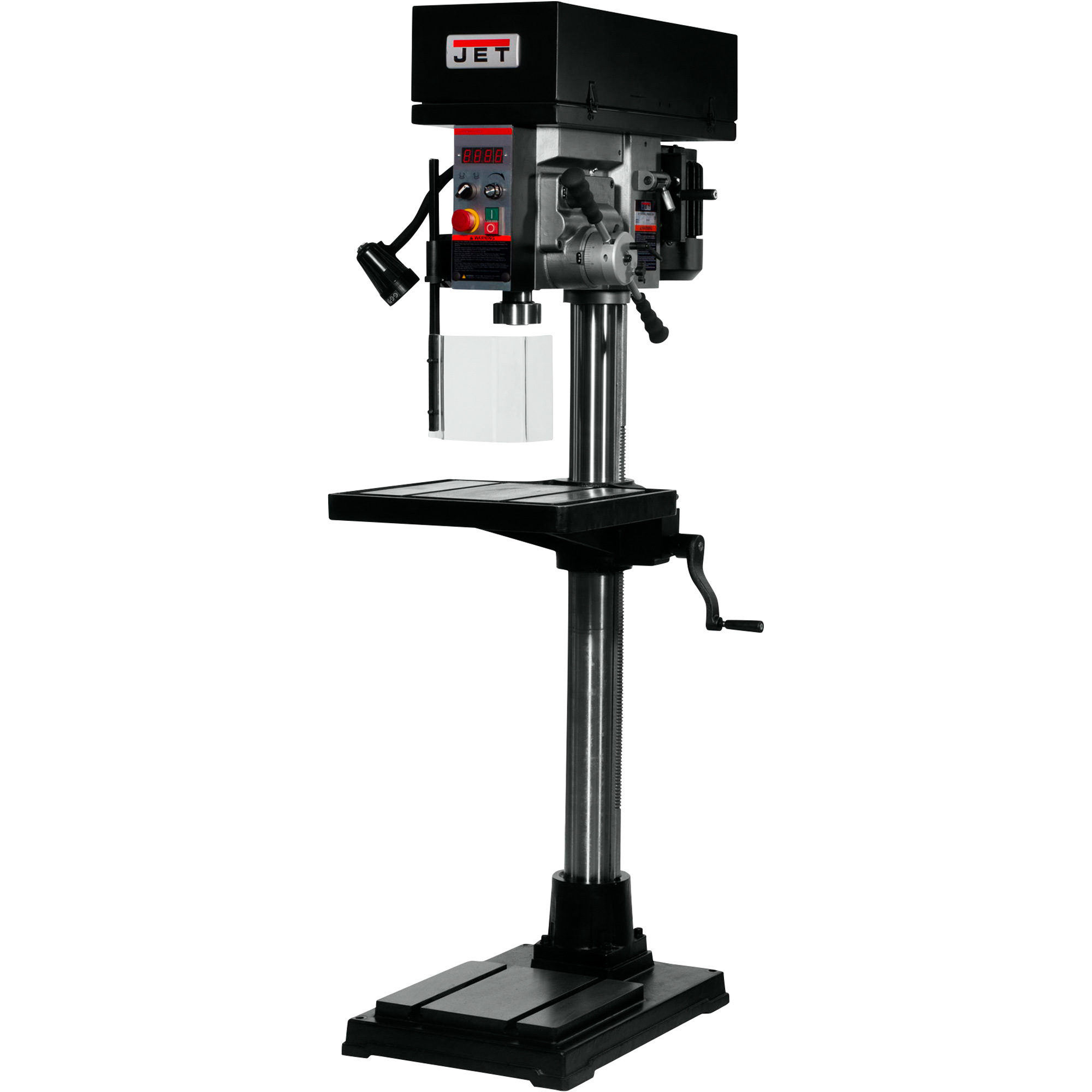 JET Floor Drill Press with Clutch Speed Change and Power Downfeed, Electronic Variable Speed, 20in., 2 HP, 115V, Model# JDPE-20EVSC-PDF